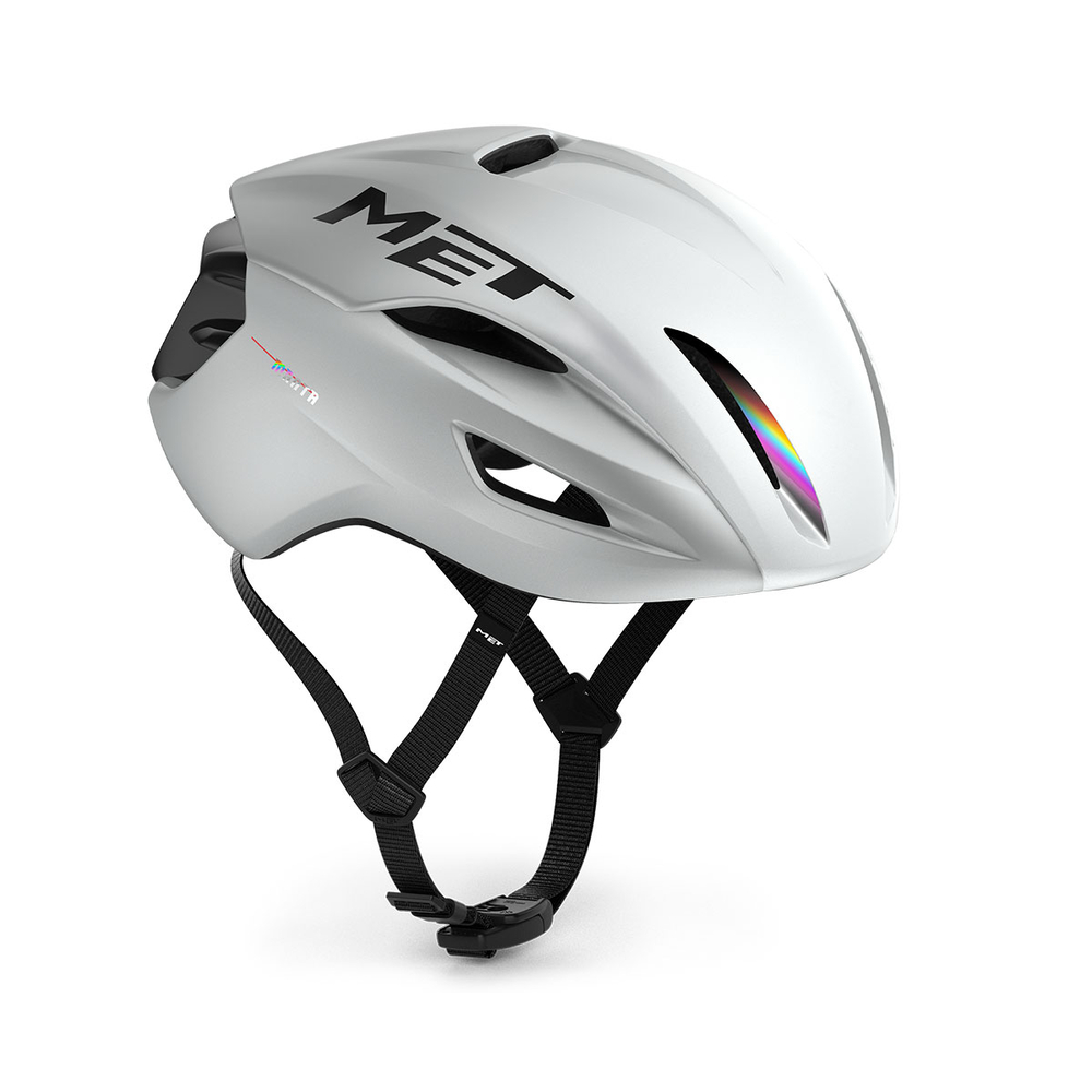 MET Manta MIPS Helmet - White Holographic | Glossy